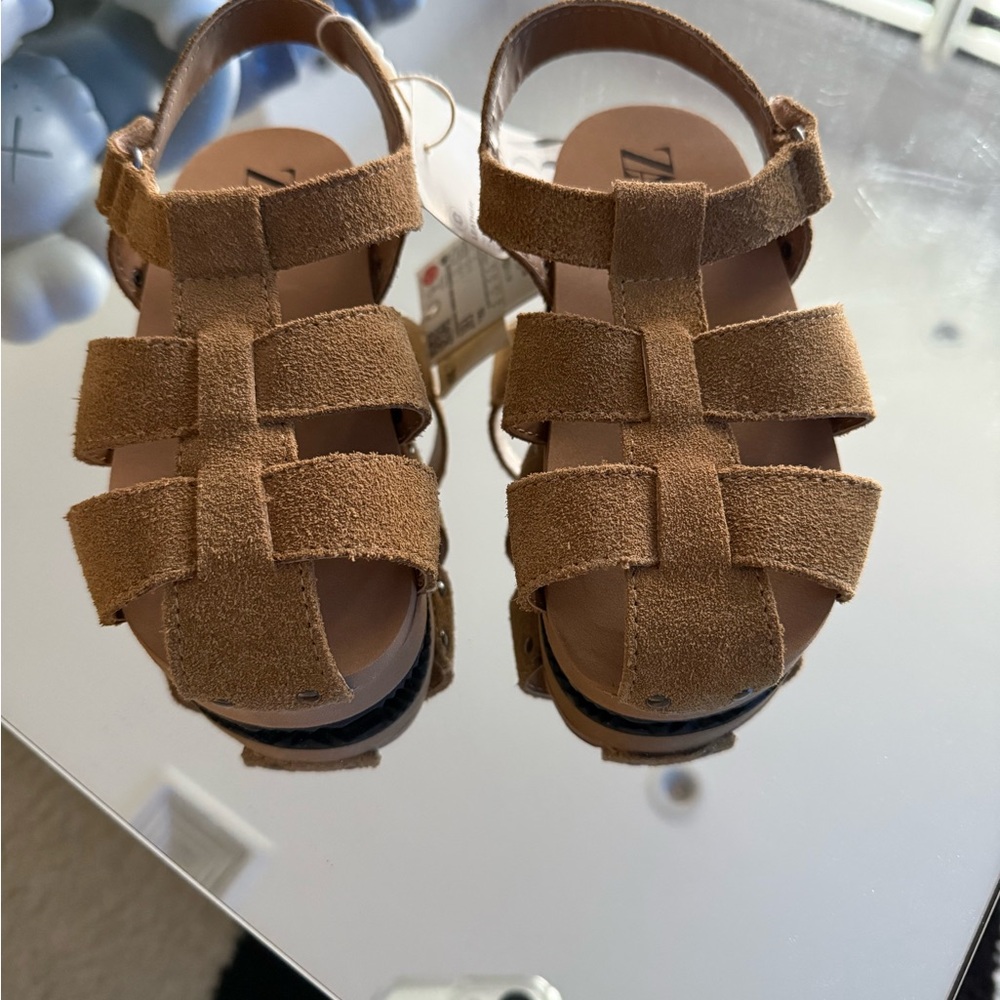 Zara Tan Sandals kids